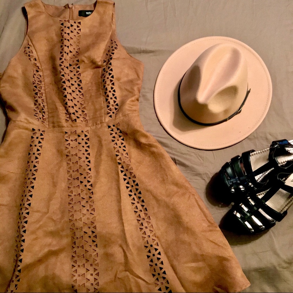 Faux Suede Mossimo Western Dress